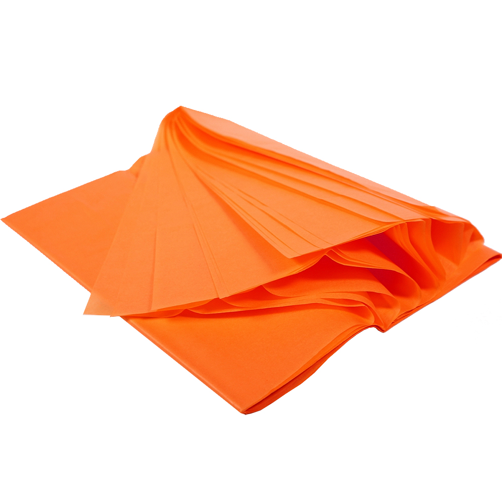 Бумага тишью упаковочная, оранжевая, 50*66 см, 20 г/м², 10 листов Бумага тишью упаковочная, оранжевая, 50*66 см, 20 г/м², 10 листов