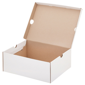 Беленый обувной короб №77/1, 300*240*120 мм