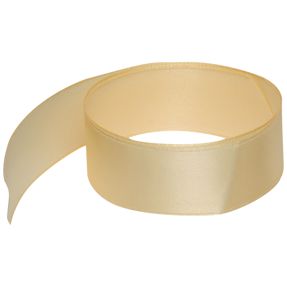 Атласная лента, шампань, 25мм*25м Атласная лента, шампань, 25мм*25м