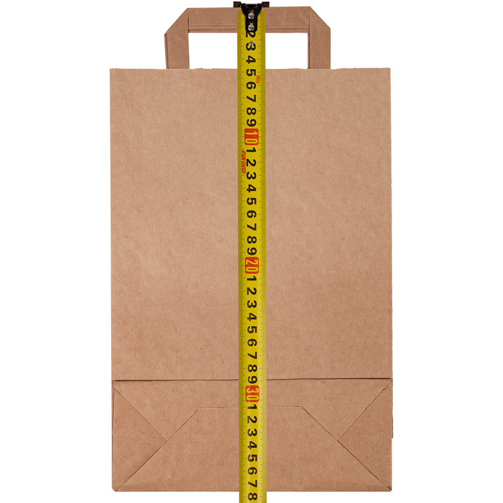 Крафт пакет с плоской ручкой, 70 г/м², 22*9*33 см Крафт пакет с плоской ручкой, 70 г/м², 22*9*33 см