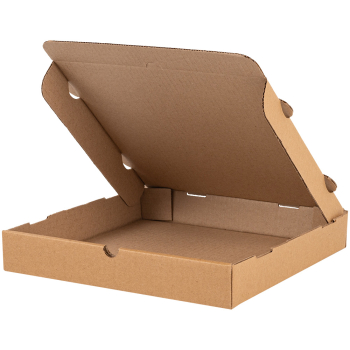 Коробка для пиццы, бурая, 280*280*40 мм Коробка для пиццы, бурая, 280*280*40 мм
