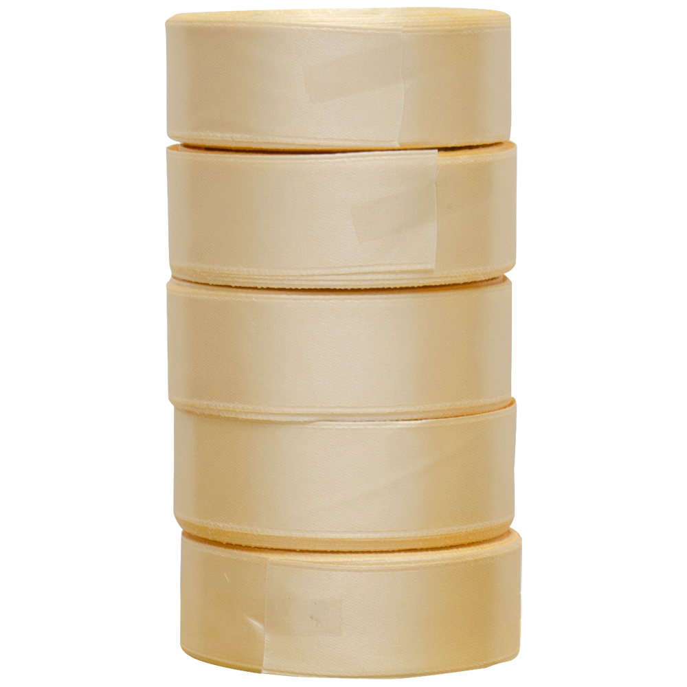 Атласная лента, шампань, 25мм*25м Атласная лента, шампань, 25мм*25м