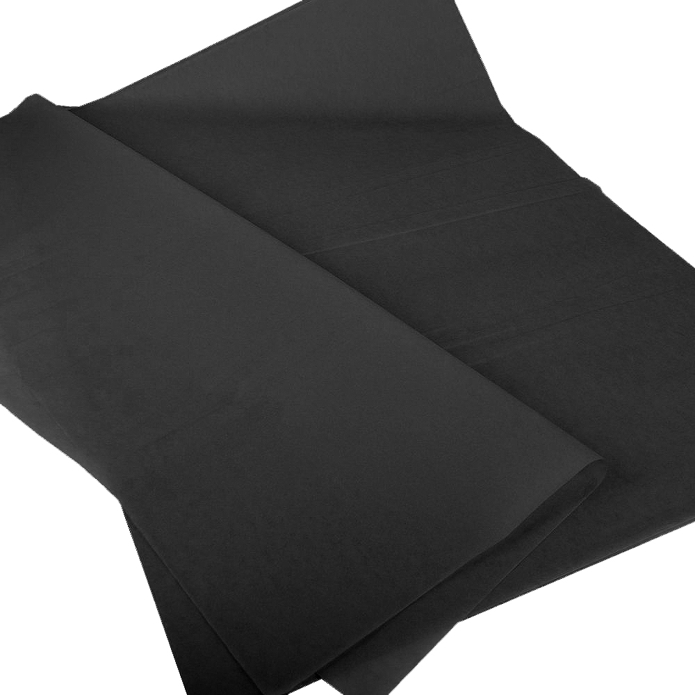 Бумага тишью упаковочная, черная, 50*66 см, 20 г/м², 10 листов Бумага тишью упаковочная, черная, 50*66 см, 20 г/м², 10 листов