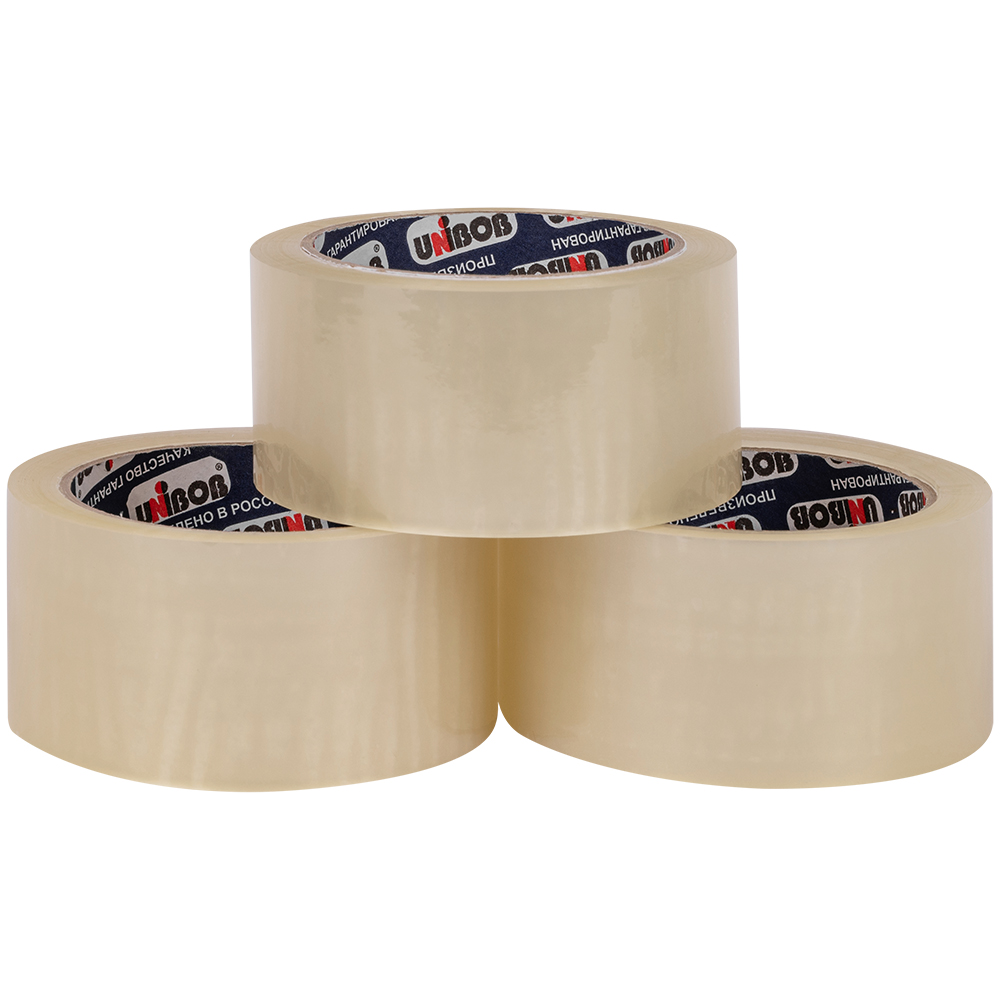 Клейкая лента прозрачная Unibob®, 48мм*66м*45мкм Клейкая лента прозрачная Unibob®, 48мм*66м*45мкм