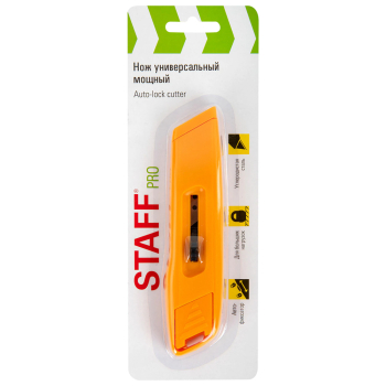 Нож универсальный мощный STAFF «PRO», 18 мм Нож универсальный мощный STAFF «PRO», 18 мм
