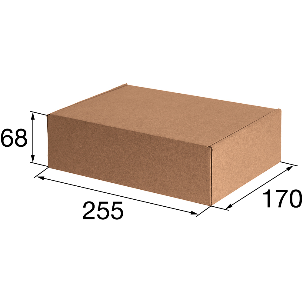 Самосборный короб №143, бурый, 255*170*68 мм, Т-22К Е Самосборный короб №143, бурый, 255*170*68 мм, Т-22К Е