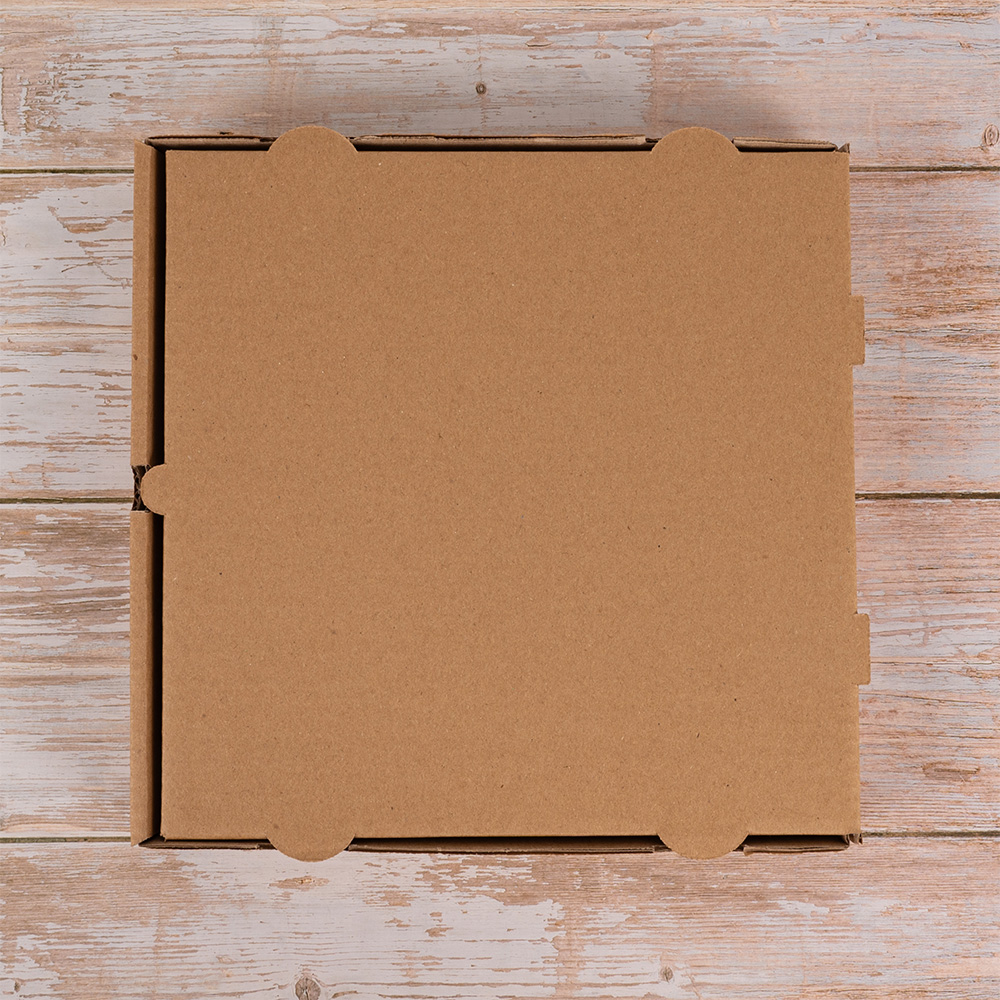 Коробка для пиццы, бурая, 280*280*40 мм Коробка для пиццы, бурая, 280*280*40 мм