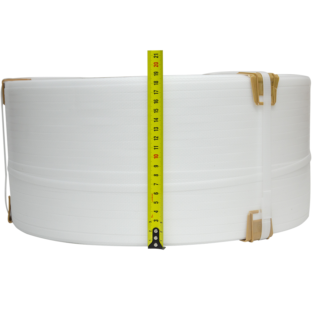 Стреппинг лента полипропиленовая (ПП), 9мм*0.5мм*4000м, белая Стреппинг лента полипропиленовая (ПП), 9мм*0.5мм*4000м, белая