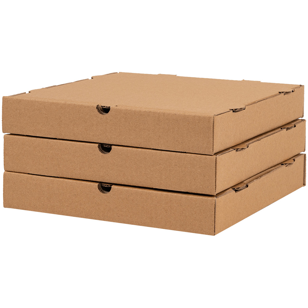 Коробка для пиццы, бурая, 280*280*40 мм Коробка для пиццы, бурая, 280*280*40 мм