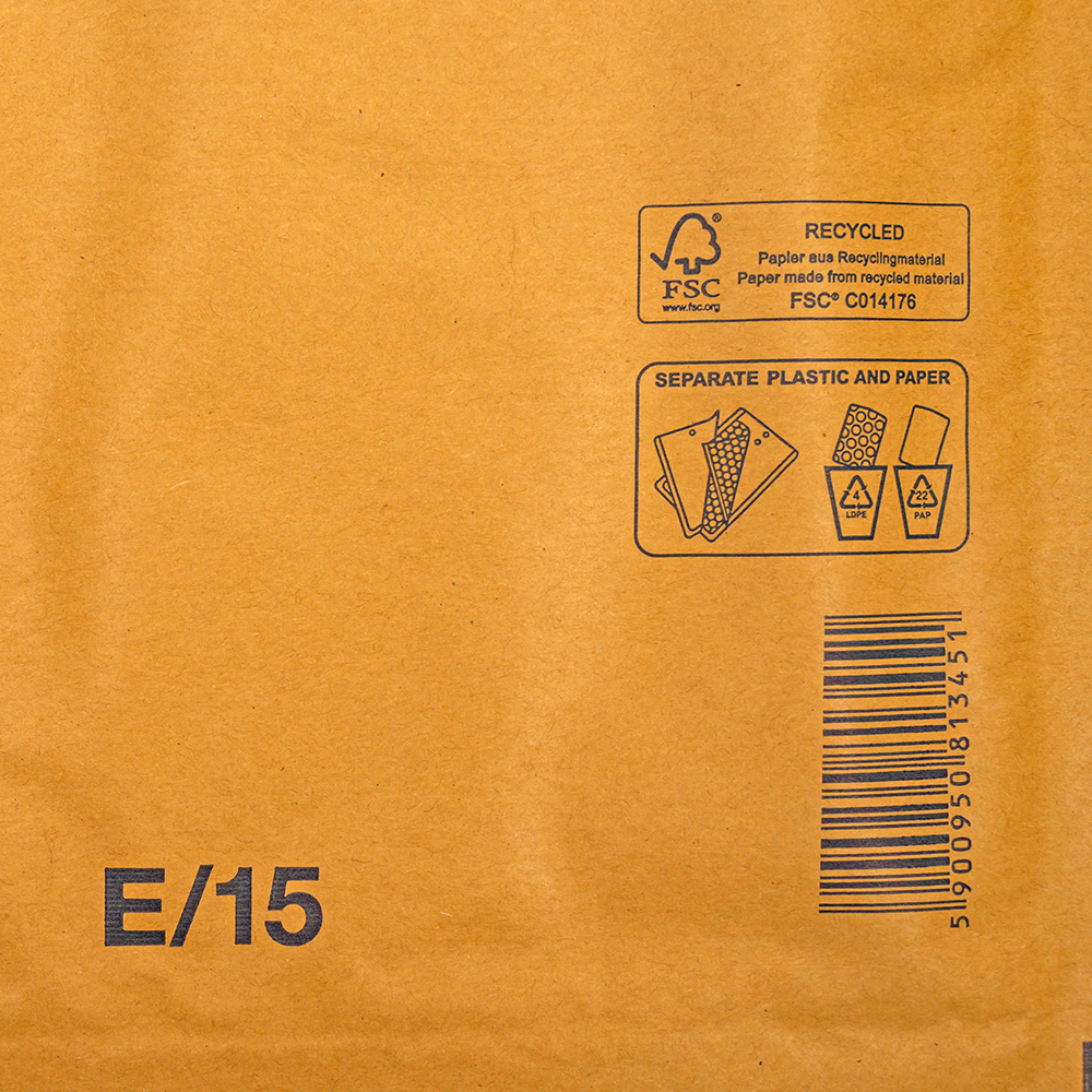 Бурый крафт пакет с прослойкой, 24*27 см, E-15-G (E/2) Бурый крафт пакет с прослойкой, 24*27 см, E-15-G (E/2)