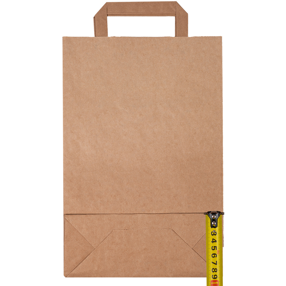 Крафт пакет с плоской ручкой, 70 г/м², 22*9*33 см Крафт пакет с плоской ручкой, 70 г/м², 22*9*33 см