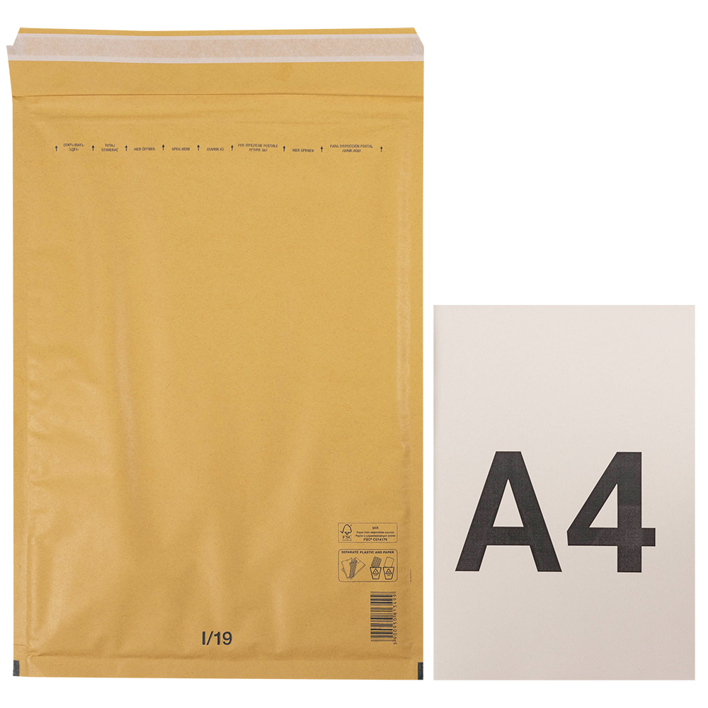 Бурый крафт пакет с прослойкой, 32*45 см, I-19-G (J/6) Бурый крафт пакет с прослойкой, 32*45 см, I-19-G (J/6)