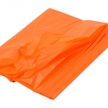Бумага тишью упаковочная, оранжевая, 50*66 см