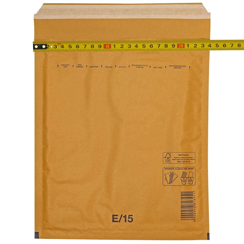 Бурый крафт пакет с прослойкой, 24*27 см, E-15-G (E/2) Бурый крафт пакет с прослойкой, 24*27 см, E-15-G (E/2)