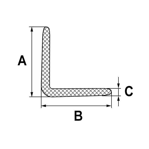 Защитный профиль L 50*50-6, 2000 мм Защитный профиль L 50*50-6, 2000 мм