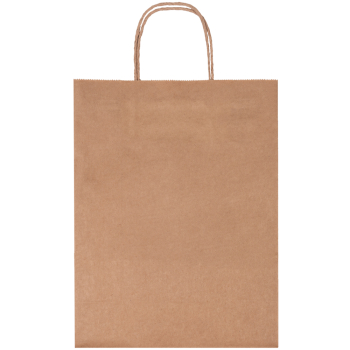 Крафт пакет с крученой ручкой, 80 г/м², 24*11*32 см
