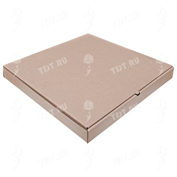 Бурая коробка для пиццы, 285*285*45 мм