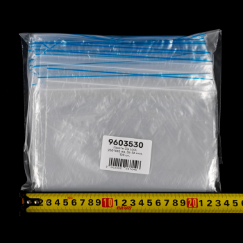 Пакет Zip Lock, прозрачный, 200*300 мм, 35-36 мкм, 100 шт.