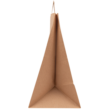 Крафт пакет с плоской ручкой, 70 г/м², 32*20*37 см