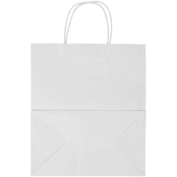 Белый пакет с крученой ручкой, 80 г/м², 24*14*28 см