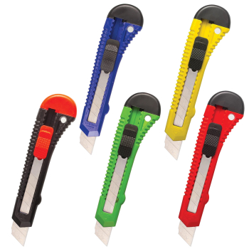 Нож канцелярский STAFF, ассорти, 18 мм Нож канцелярский STAFF, ассорти, 18 мм