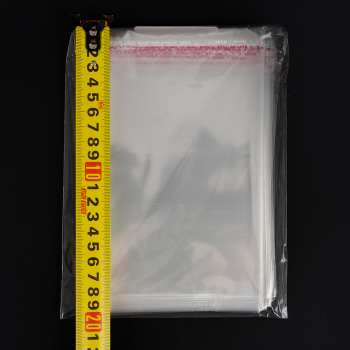 Прозрачный БОПП пакет с клеевым клапаном, 15*12 см, 100 шт.