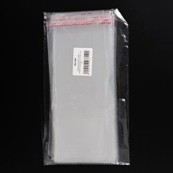 Прозрачный БОПП пакет с клеевым клапаном, 27*12 см, 100 шт.