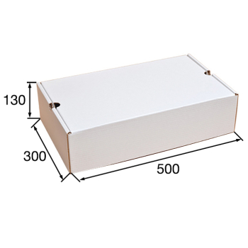 Беленый обувной короб №78, 500*300*130 мм