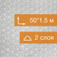 Воздушно пузырьковая пленка, 50*1.5 м «Бизнес» двухслойная
