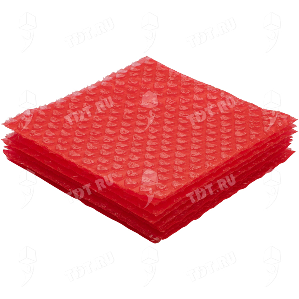 Пакет ВПП «Сердечки», красный, двухслойный, 20*20 см