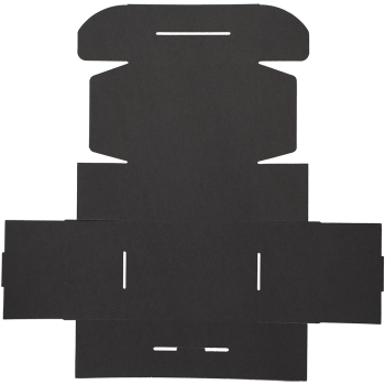 Короб КС-518 МГФ с картонной ручкой, чёрный, 225*170*100 мм