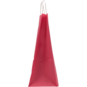 Крафт пакет с крученой ручкой «Розовый», 80 г/м², 25*11*32 см