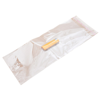 Прозрачный БОПП пакет с клеевым клапаном, 38*15 см, 100 шт. Прозрачный БОПП пакет с клеевым клапаном, 38*15 см, 100 шт.