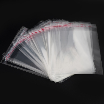 Прозрачный БОПП пакет с клеевым клапаном, 45*32 см, 100 шт.