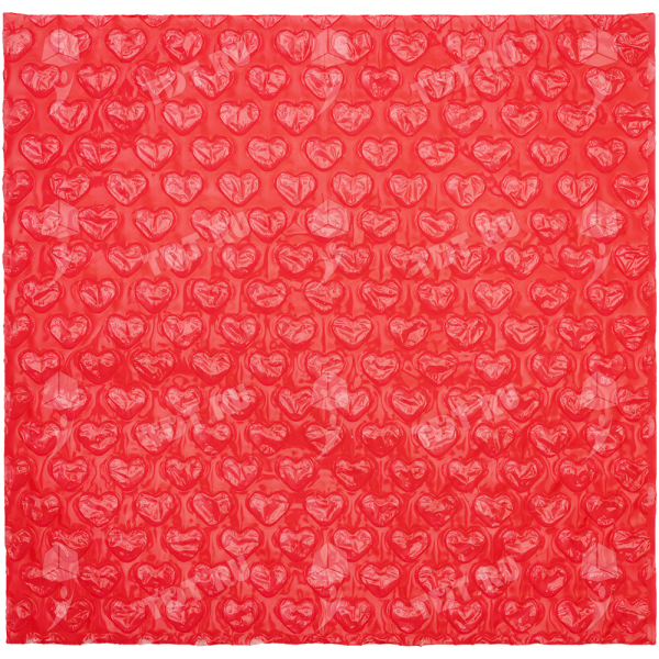 Пакет ВПП «Сердечки», красный, двухслойный, 20*20 см