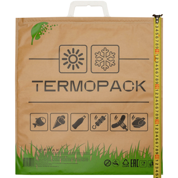 Термопакет Крафт для пищевых продуктов, 420*450 мм