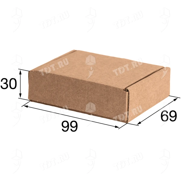 Самосборный короб №142, бурый, 99*69*30 мм, Т-22К Е