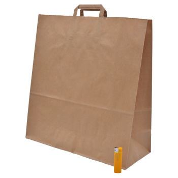 Крафт пакет с плоской ручкой, 70 г/м², 44.5*18*48 см