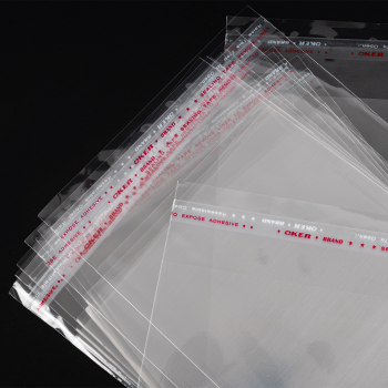 Прозрачный БОПП пакет с клеевым клапаном, 55*45 см, 100 шт.