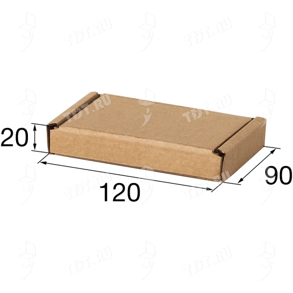 Самосборный короб №149, бурый, 120*90*20 мм, Т-22 В
