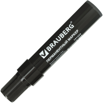 Маркер перманентный BRAUBERG «JUMBO», черный, 3-10 мм Маркер перманентный BRAUBERG «JUMBO», черный, 3-10 мм