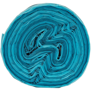 Мешки для мусора ПНД Komfi 120 литров, 70*100 см, голубые, 10 шт./рулон