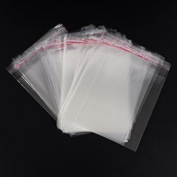 Прозрачный БОПП пакет с клеевым клапаном, 10*8 см, 100 шт.