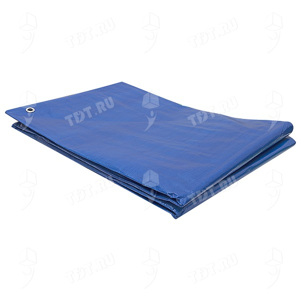 Защитный тент «Тарпаулин®» с люверсами синий, 3*5 м, 180 г/м²