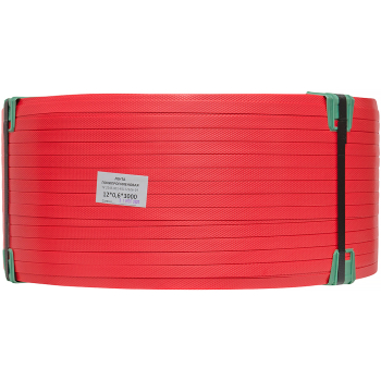 Стреппинг лента полипропиленовая (ПП), 12мм*0.6мм*3000м, красная