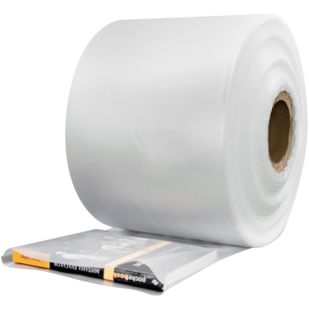 Рукав ПВД прозрачный, 22 см, 80 мкм, 305 м, 10 кг