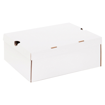 Беленый обувной короб №77/1, 300*240*120 мм