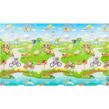 Коврик из вспененного полиэтилена «Животные» (10мм), 1.2*2 м