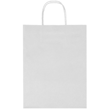 Белый пакет с крученой ручкой, 80 г/м², 24*11*32 см
