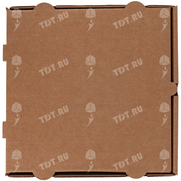 Коробка для пиццы, бурая, 250*250*40 мм